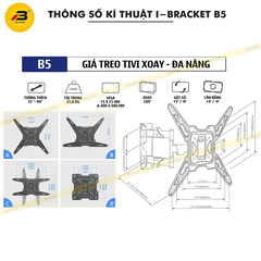 Giá treo Tivi Xoay B5 (32