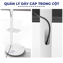 Khung treo màn hình máy tính di động E2190 (17″- 35″) - Trắng/Đen