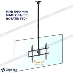 Khung treo Tivi thả trần ErgoTek E565 (55″ – 100″)