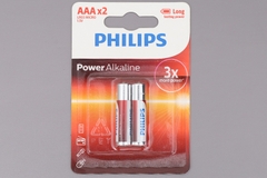 Pin Kiềm AAA (Alkaline) PHILIPS, x6 lần pin Carbon - Hàng chính hãng  - Mua 4 Tặng 1
