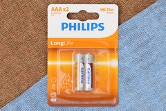 Pin Carbon AAA PHILIPS - Hàng chính hãng (Cặp) - Mua 4 Tặng 1