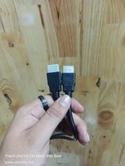 Dây HDMI trơn đen 73-85cm - Nắp đậy 2 đầu chống bụi