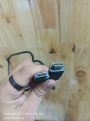 Dây HDMI trơn đen 73-85cm - Nắp đậy 2 đầu chống bụi