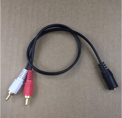 Cáp chuyển đổi Audio 3.5mm âm ra 2 đầu RCA hoa sen - Jack chuyển AV sang 3.5 âm - Hàng chính hãng