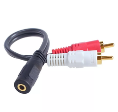 Cáp chuyển đổi Audio 3.5mm âm ra 2 đầu RCA hoa sen - Jack chuyển AV sang 3.5 âm - Hàng chính hãng