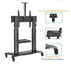 Khung treo Tivi di động North Bayou CF100 (70″-110″) - Giống TW100 nhưng không có remote