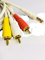 Dây AV JSJ 3.5 Ly Ra 3 Đầu Bông Sen 3 Mét