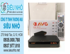 Đầu Thu Truyền Hình Số Vệ Tinh chảo AVG DVB-S2 (Màu Nâu) Tặng một 1 Anten AVG