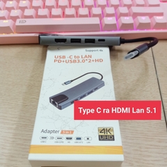 Type C ra HDMI/LAN/USB 3,0*2/HD ( 5 IN 1)