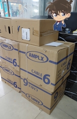 Cáp mạng RJ45 chuẩn CAT6 AMPlx mã 0916- CÓ CHỐNG NHIỄU - 1 Cuộn 26KG - 400 x 400 x 250 mm