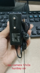 Sạc 12V/2A  HUNTKEY - Loại 1 (Có cục chống nhiễu)