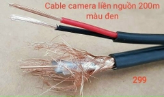 Cáp camera liền nguồn 200m màu đen