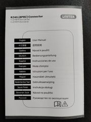Hộp 100 cái Hạt mạng UTP RJ45 CAT 6 Y-OT19TP chính hãng Unitek