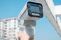 Camera IP Ngoài trời PTZ  Hikvision DS-2CD1P47G2-LUF - Camera IP trụ quay quét ColorVu 1P47 4MP, ok 2.8mm, HN 50m, MIC