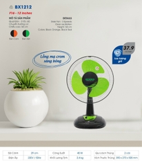 Quạt bàn B3 lồng xi | BX1212