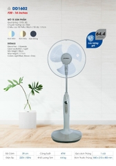 Quạt đứng có đèn SENKO | DD1602
