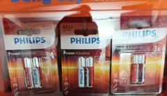 Pin Kiềm AAA (Alkaline) PHILIPS, x6 lần pin Carbon - Hàng chính hãng  - Mua 4 Tặng 1