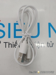 Dây sạc USB ra Micro-USB, Trắng / Đen tùy lô hàng