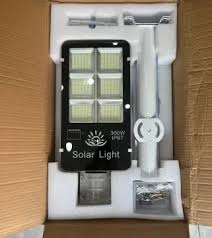 Đèn năng lượng mặt trời VD13200 - Đèn đường 200W - Tấm pin 60x35cm - Bảo hành chính hãng 2 năm