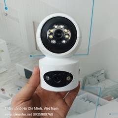 Camera Wifi Yoosee 2 mắt trong nhà 6.0Mpx