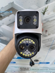 Camera Wifi Yoosee 8MP Q28 yoosee ngoài trời 2 ống kính + ống kính zoom 12X ( có màu bán đêm )