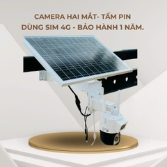 SOLAR CAMERA 4G Yoosee 4G 2 khung hình 6.0Mpx - Dùng SIM 4G - Tích hợp sẵn SOLAR năng lượng mặt trời, kèm pin lưu trữ 12h - Tặng đồ điện gia dụng 