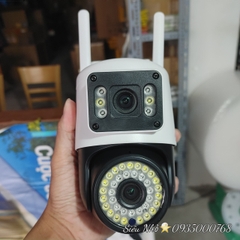 Camera Wifi Yoosee 8MP 2 khung hình Q42 LED NHỎ | 4K | Ngoài trời | 2 ống kính 2 khung hình (Bảo hành 1 năm)