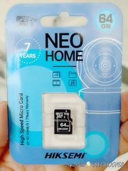 Thẻ nhớ 64GB HIKSEMI NEO HOME D1 Xanh Da Trời (Lifetime | Hộp 50c HS-TF-D1-64G )