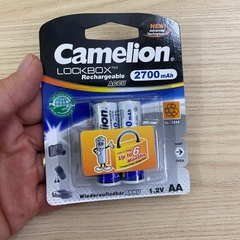 Pin sạc 2A Camelion 2700mAh (Vỉ 2 viên) - Hộp 12 vỉ