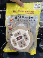 Ổ ĐIỆN HJD 082-10A - QUAY ( Ổ TRÒN ) 5M - 0.75mm2 ( 24c/1thùng )