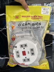 Ổ ĐIỆN HJD 081-10A - QUAY ( Ổ TRÒN ) 5M - 0.75mm2 ( 24c/1thùng )