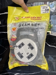 Ổ ĐIỆN HJD 080-10A - QUAY ( Ổ TRÒN ) 5M - 0.75mm2 ( 24c/1thùng )