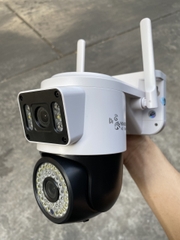 Camera 4G Yoosee Q36-4G 2 mắt 2 khung hình, khe sim 4G ( Là mẫu Q36 thường thêm khe sim 4G )