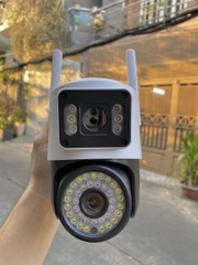 Camera 4G Yoosee Q36-4G 2 mắt 2 khung hình, khe sim 4G ( Là mẫu Q36 thường thêm khe sim 4G )