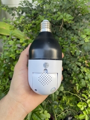 Camera Wi-Fi Yoosee bóng đèn 1 mắt, MÀU ĐEN, chui E27, có màu ban đêm, App:ICSEE