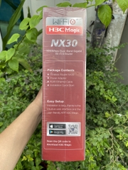 Bộ phát Wifi 6 - 3000Mbps  / Thiết bị thu phát vô tuyến H3C Magic NX30 (9801A4EP) - Bảo hành 3 năm