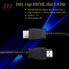 Dây HDMI 1.83m PCTHD6AW ( china ) hàng fullvat