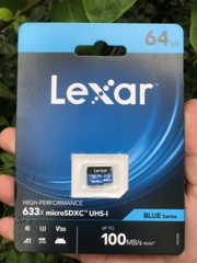 Thẻ nhớ Lexar 64GB (Hàng chính hãng | 3 năm)