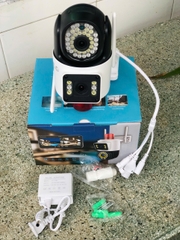 Camera Wifi 9MP Yoosee QPT366-B có ĐÈN BÁO ĐỘNG ĐỎ | 4K | Ngoài trời | 2 ống kính 2 khung hình (Hình OVAN)
