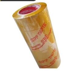 Lốc 6 cuộn băng keo đục vàng 200yard nặng 1.8Kg