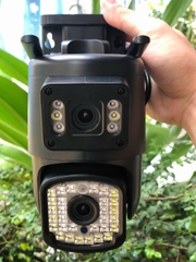 Camera Wifi 12MP Yoosee F36D-Black | 4K | Ngoài trời | 2 ống kính 2 khung hình (Bảo hành 1 năm)