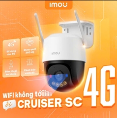 CAMERA 4G IMOU CRUISER SC 4G - 3MP (Khe sim 4G | Quay quét 360 | Đàm thoại 2 chiều | Đèn xanh đỏ | Mã: IPC-K7FP-3H0TE)