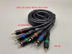 DÂY AV 6 ĐẦU BÔNG SEN 0.9M MS06 (ACOMP3BK)