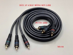 Dây AV 6 đầu BÔNG SEN 1.8M -MS04 (PCTTCA006)