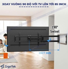 Khung treo TV xoay vuông góc 90 độ E900 47