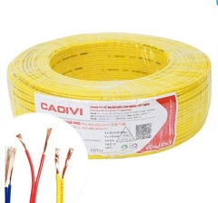 Cuộn dây điện đôi mềm Cadivi Vcmd 2×1 (2×32/0.2) 0.6/1kV – Dài 100m