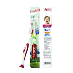 Combo 3 Bàn Chải Đánh Răng Lipzo Kids S2 Hình Thú Ngộ Nghĩnh Lông Chỉ Tơ Nha Khoa Siêu Mảnh Kháng Khuẩn Cho Bé Từ 2 Tuổi