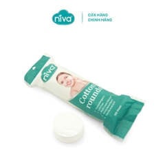 Bông Tẩy Trang Tròn Niva CZ2 Cao Cấp Bông Tự Nhiên, Công Nghệ Kháng Khuẩn An Toàn Cho Da Dầu Mụn Nhạy Cảm