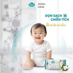 Combo 03 Khăn Ướt Niva Baby 80 Tờ NB1 Đa Năng, Tiện Dụng, Diệt Khuẩn, An Toàn Cho Trẻ Sơ Sinh Phụ Nữ Mang Thai