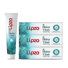 Combo 3 Kem Đánh Răng Lipzo Shiny Clean Vị The Mát Diệt Khuẩn 95g Khử Mùi, Không Bào Mòn Men Răng Từ Khoáng Chất Vỏ Sò